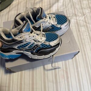 Kids Blue and Black Athletic Shoes